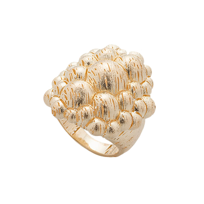 Кольцо Potenza из серебра 925 с покрытием желтым золотом, фото