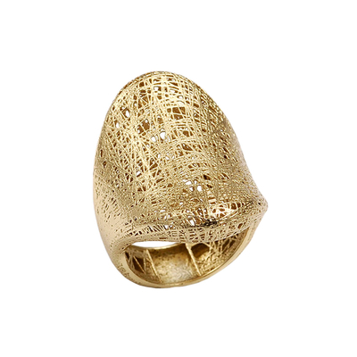 Кольцо Lavinio из серебра 925 с покрытием желтым золотом, фото