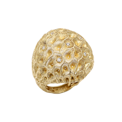 Кольцо Paterniano из серебра 925 с покрытием желтым золотом, фото