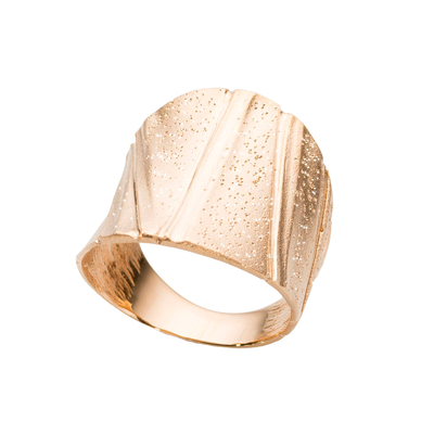 Кольцо Ostuni из серебра 925 с покрытием желтым золотом, Цвет: золотой, фото
