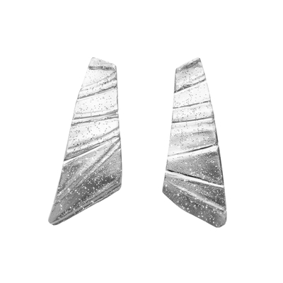 Серьги Cerveteri из серебра 925 с покрытием белым родием, Цвет: серебряный, фото