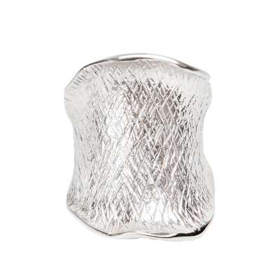 Кольцо Graffio из серебра 925 с покрытием белым родием, фото