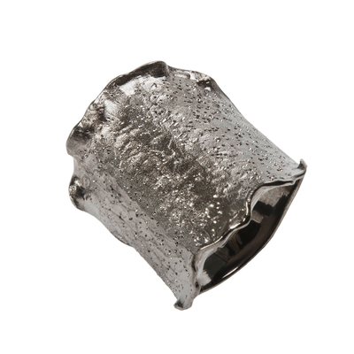 Кольцо Zeno из серебра 925 с покрытием черным родием, фото