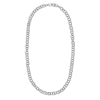 Колье Letizia из серебра 925 с покрытием белым родием, фото