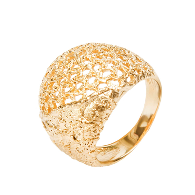 Кольцо Palasia из серебра 925 с покрытием желтым золотом, Цвет: золотой, фото