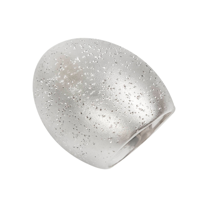 Кольцо Codice из серебра 925 с покрытием белым родием, фото
