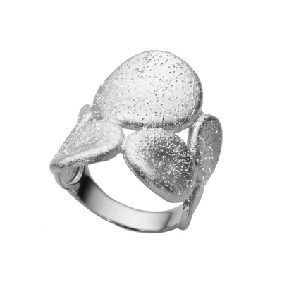 Кольцо Vanessa из серебра 925 с покрытием белым родием, Цвет: серебряный, фото