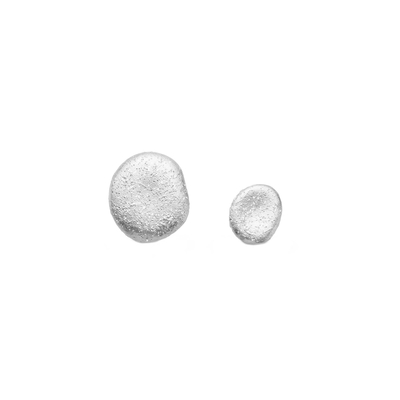 Серьги пусеты Vanessa из серебра 925 с покрытием белым родием, Цвет: серебряный, фото
