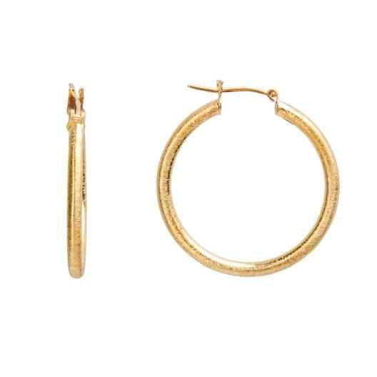 Серьги Леа из серебра 925 с покрытием желтым золотом, фотография — Stile.me