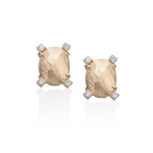 Серебряные серьги Мармеллата с покрытием желтым золотом, фотография — Stile.me