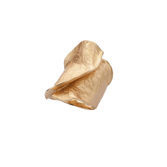 Кольцо Carta d'oro из серебра 925 с покрытием желтым золотом, Цвет: золотой, Размер: 17, фото