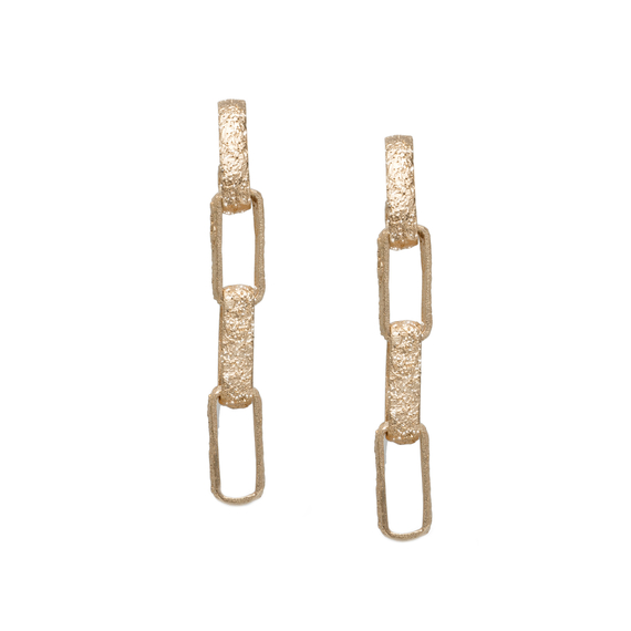Серьги Crema из серебра 925 с покрытием желтым золотом, Цвет: золотой, фото