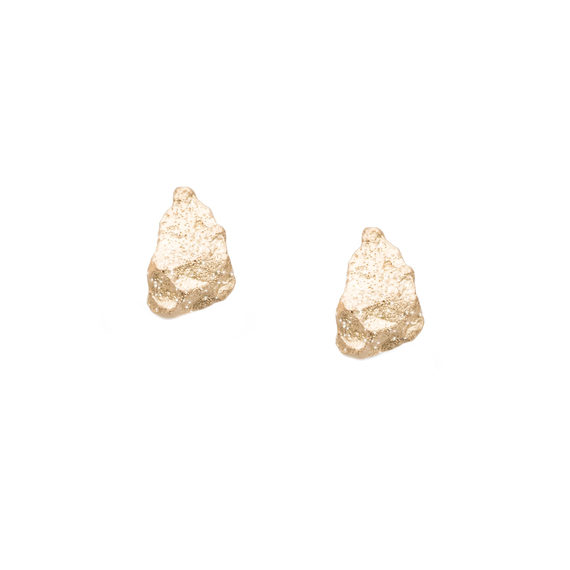 Серьги пусеты Sassi из серебра 925 с покрытием желтым золотом, Цвет: золотой, фото