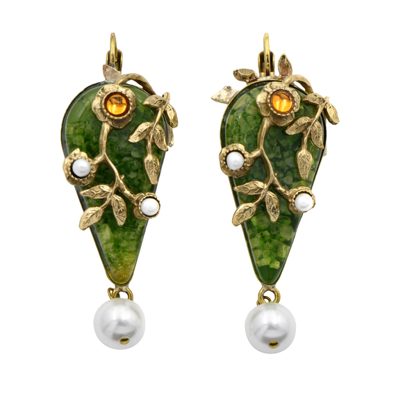Серьги Cassiglio из бронзы и смолы, фото