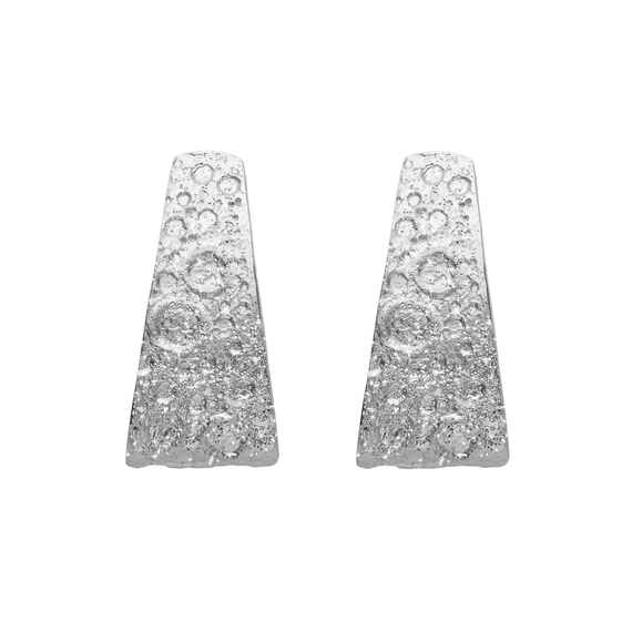 Серьги Luna из серебра 925 с покрытием белым родием, Цвет: серебряный, фото
