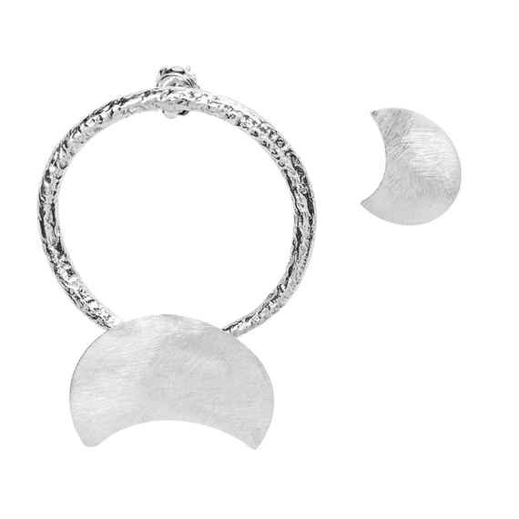 Серьги Lavello из серебра 925 с покрытием белым родием, Цвет: серебряный, фото
